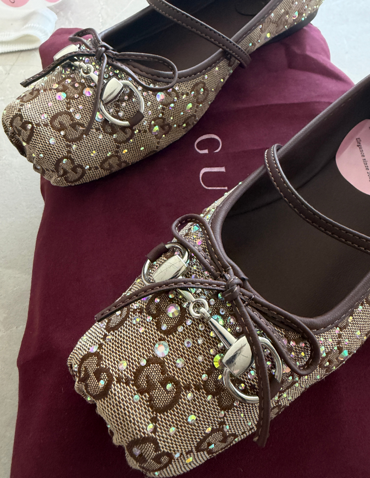 "GLITTER GCC" BALLERINAS