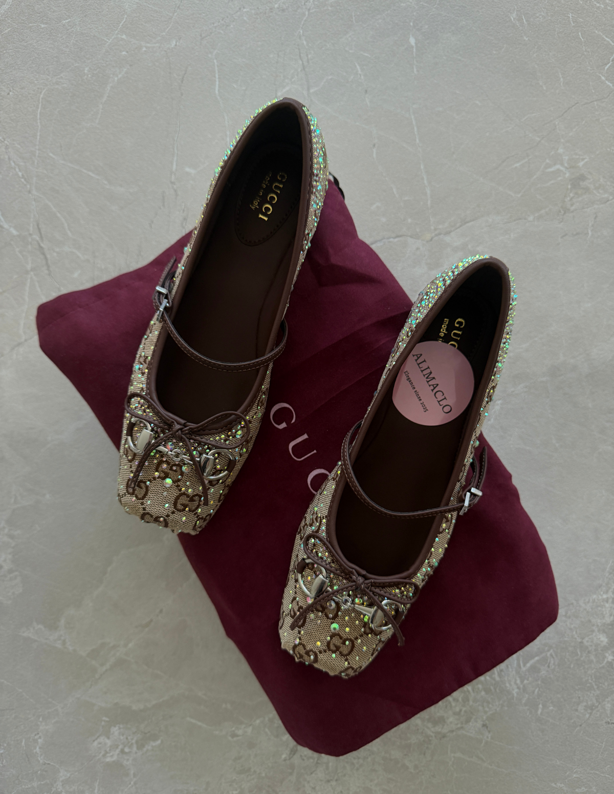 "GLITTER GCC" BALLERINAS