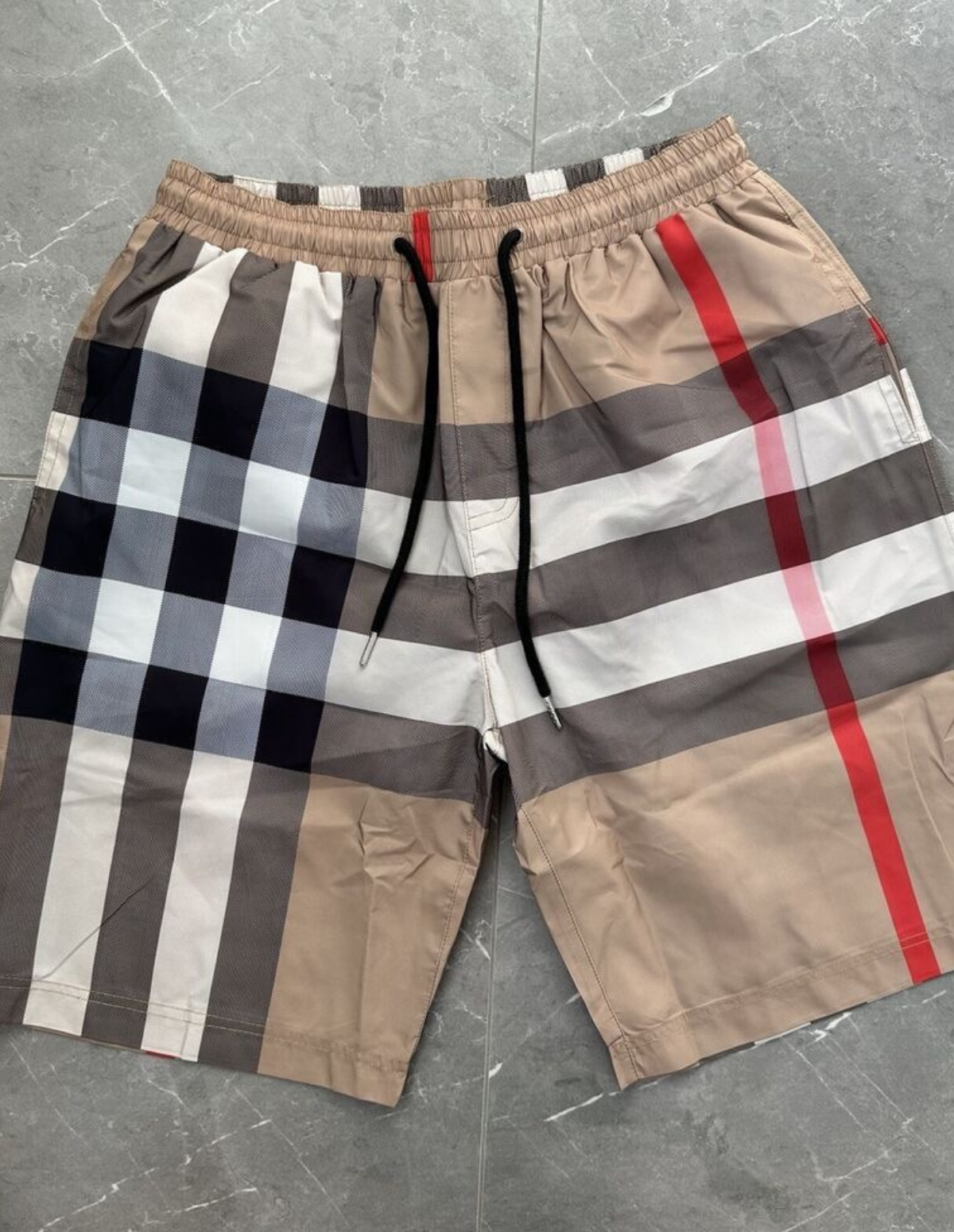 "LOGO BEERY" SWIM SHORTS